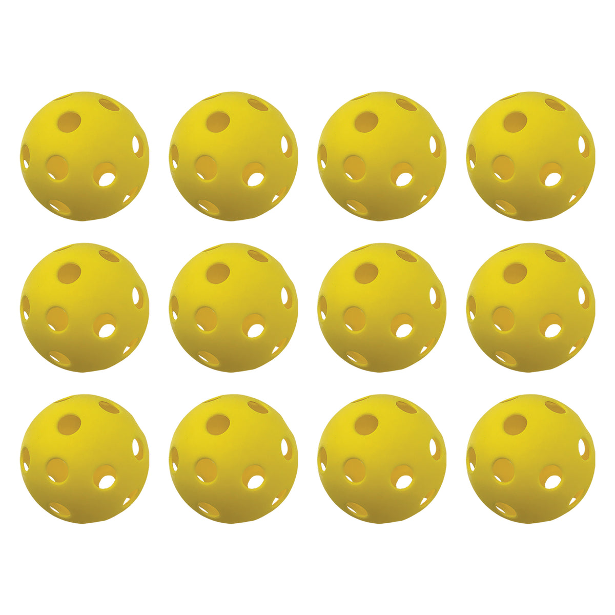 Champion Sports 12" Plastic Softballs - Dozen / Yellow