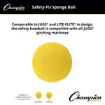 Champion Sports Safety PU Sponge Balls - Dozen