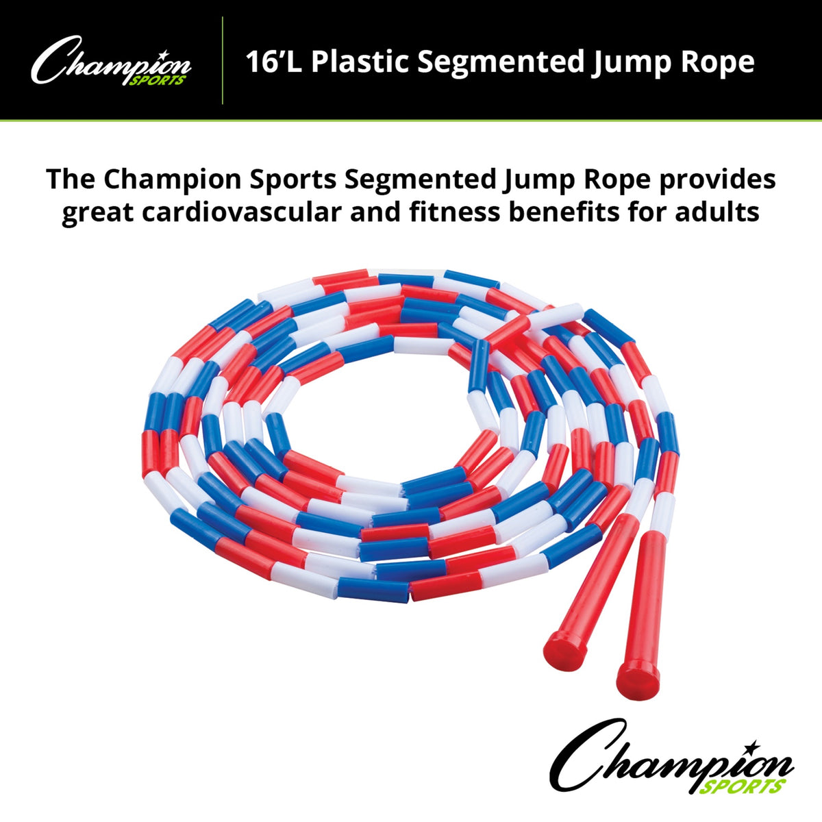Champion Sports Plastic Segmented Jump Rope