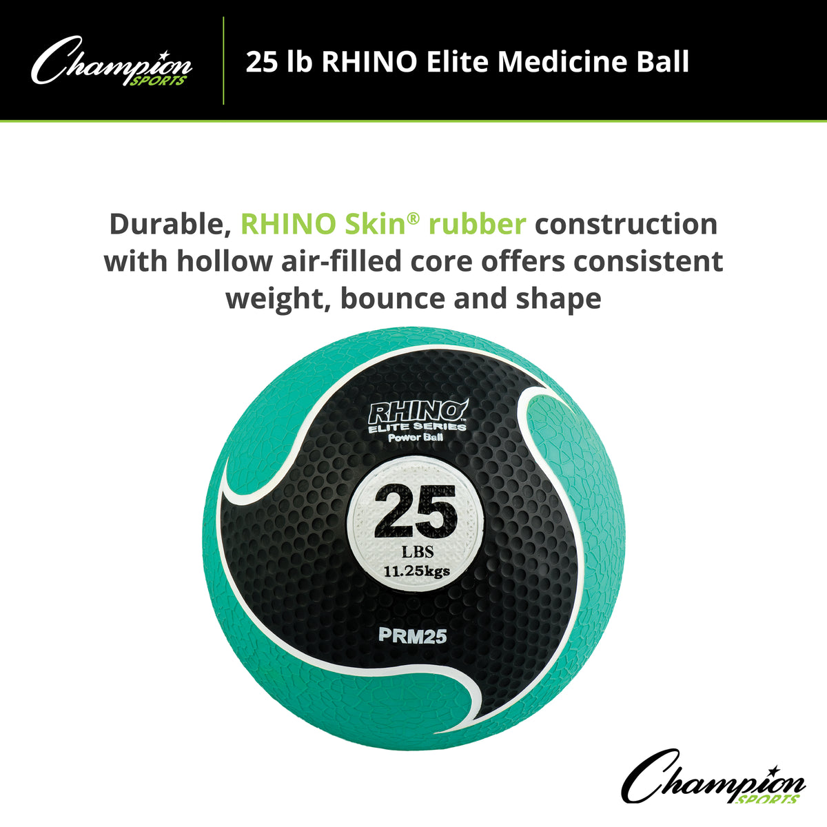 Champion Sports Rhino Fitness Elite Medicine Ball