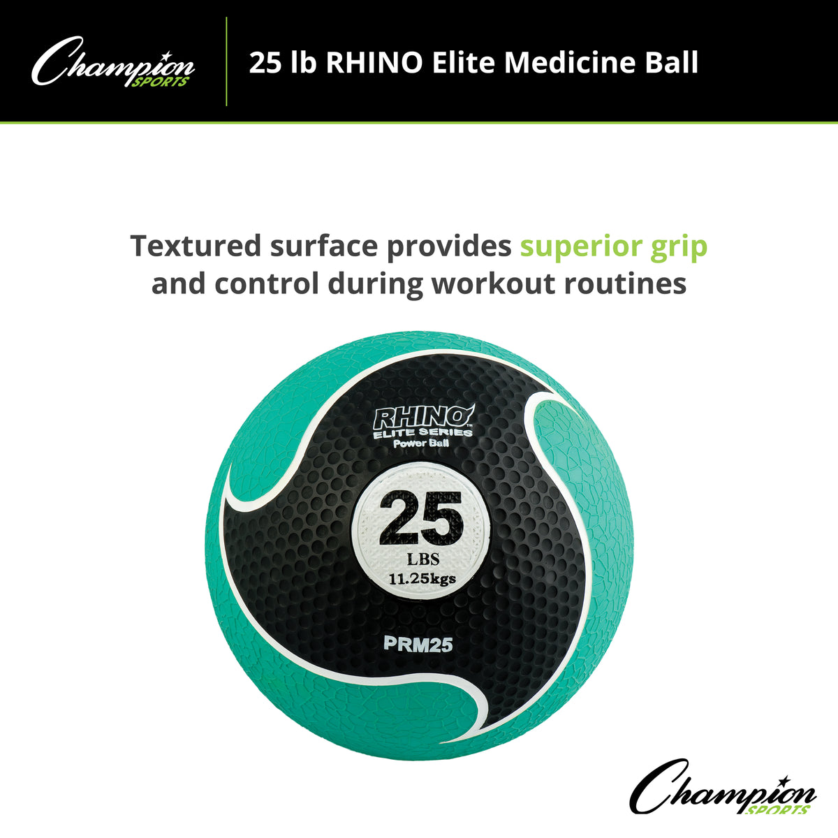Champion Sports Rhino Fitness Elite Medicine Ball