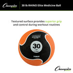 Champion Sports Rhino Fitness Elite Medicine Ball