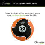 Champion Sports Rhino Fitness Elite Medicine Ball