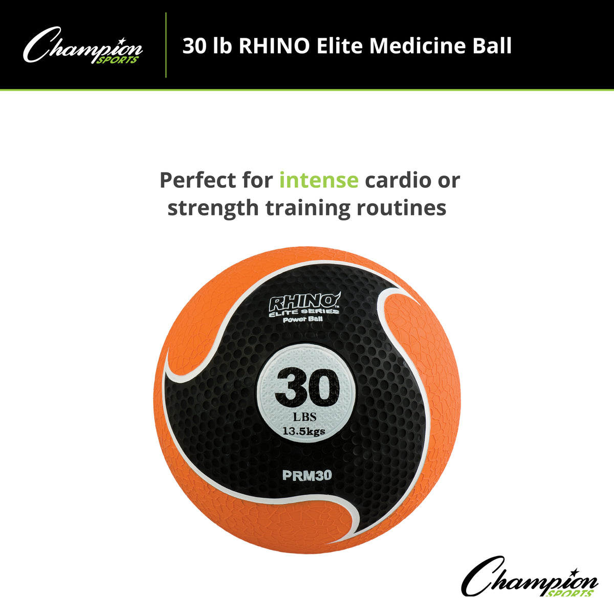Champion Sports Rhino Fitness Elite Medicine Ball