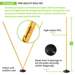 Champion Sports Pro Agility Pole Set