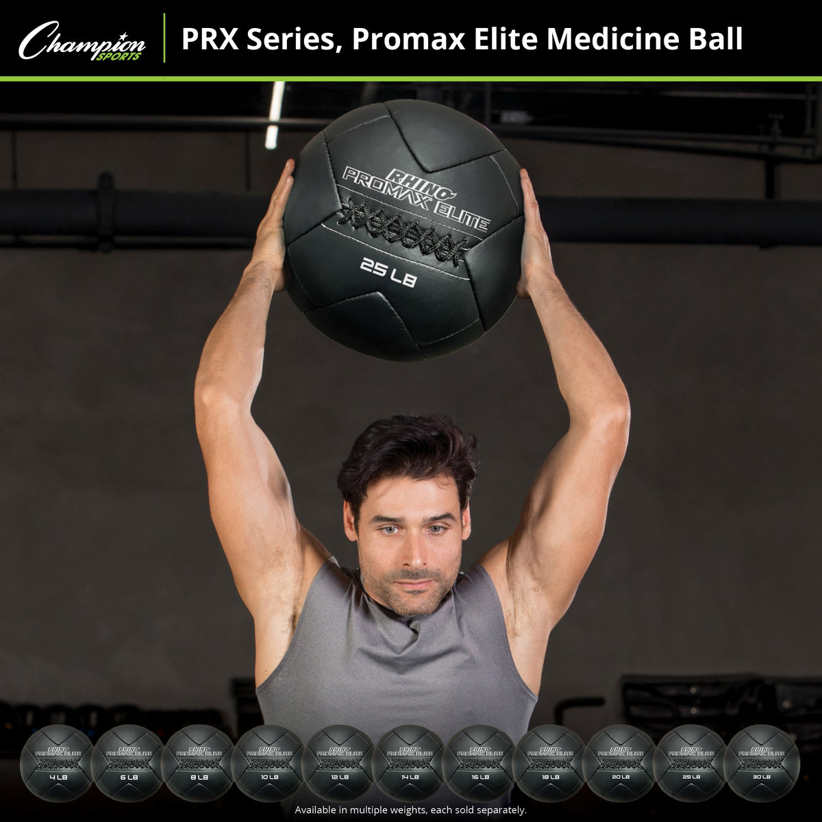 Champion Sports Rhino Fitness Promax Elite Medicine Ball