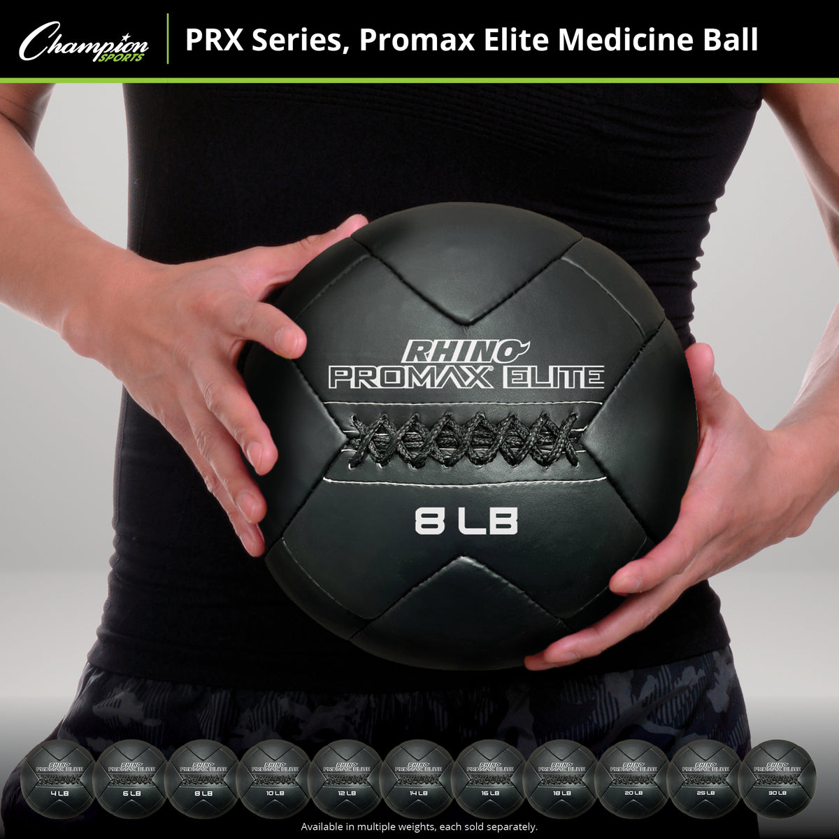 Champion Sports Rhino Fitness Promax Elite Medicine Ball