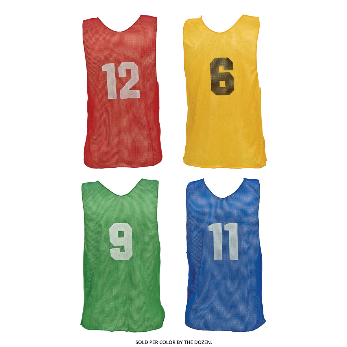 Champion Sports Numbered Youth Practice Vests - Set of 12