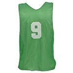 Champion Sports Numbered Adult Practice Vests - Set of 12 - Green