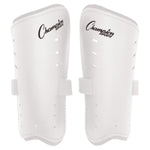 Champion Sports Molded Shin Guards - 8" Adult / White