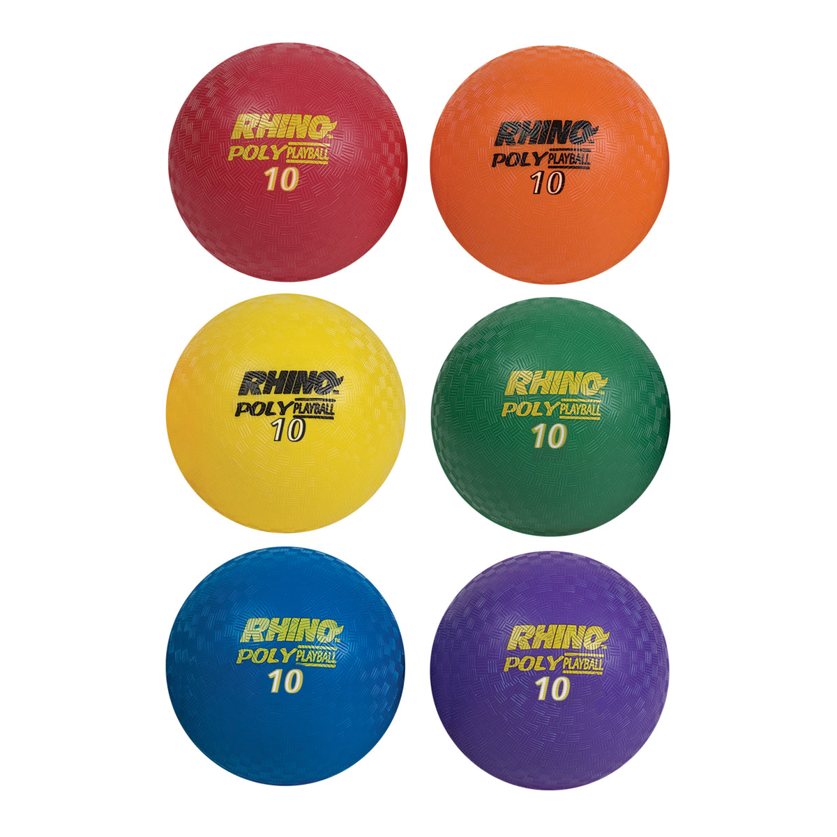 Champion Sports Poly Playground Ball Set of 6 - 10"