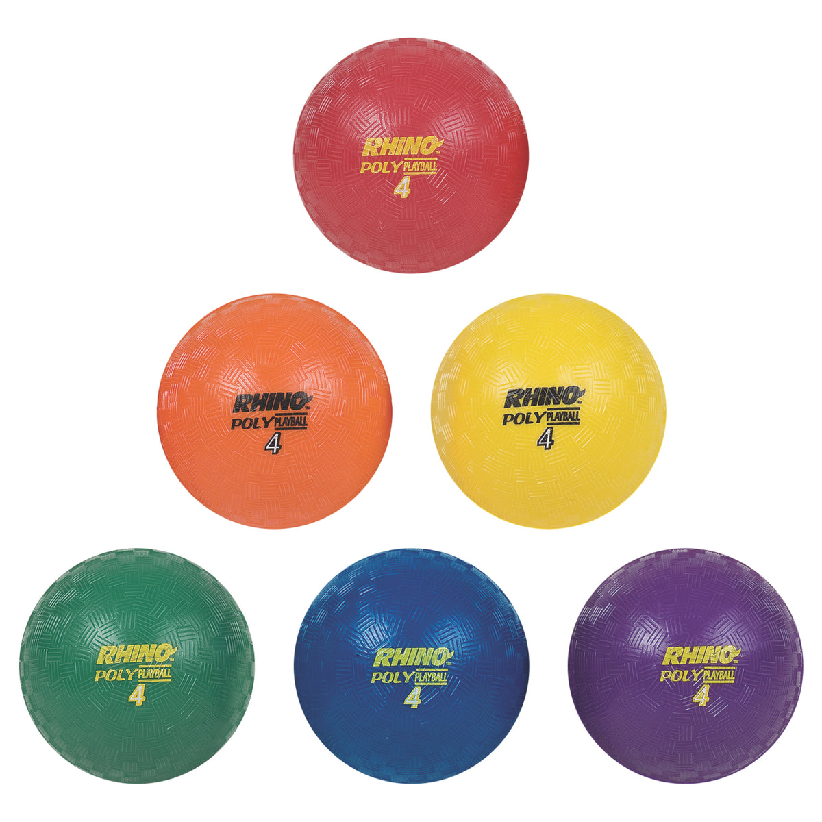 Champion Sports Poly Playground Ball Set of 6