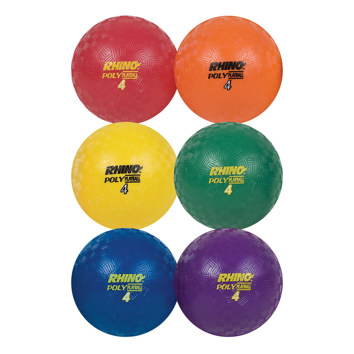 Champion Sports Poly Playground Ball Set of 6 - 4"