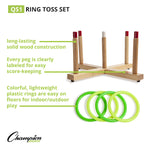 Champion Sports Wooden Ring Toss Set