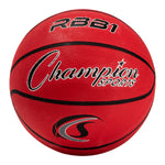 Champion Sports Size 7 Rubber Basketball - Red