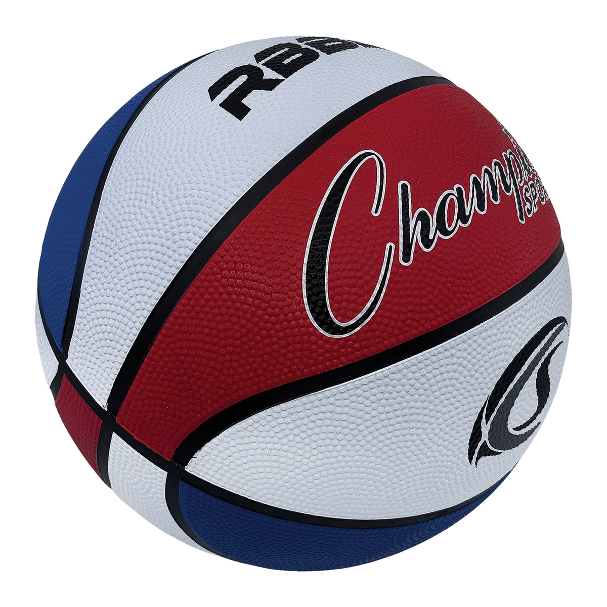 Champion Sports Size 5 Rubber Basketball - Red/White/Blue