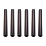 Champion Sports Aluminum Relay Batons - Set of 6 - Black