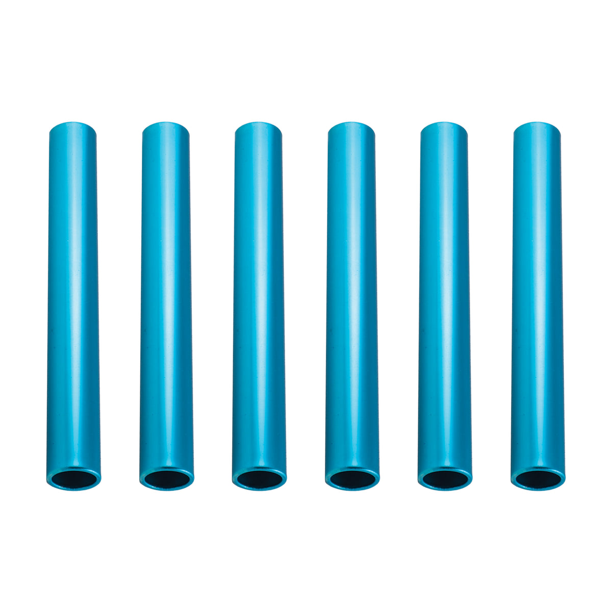 Champion Sports Aluminum Relay Batons - Set of 6 - Blue