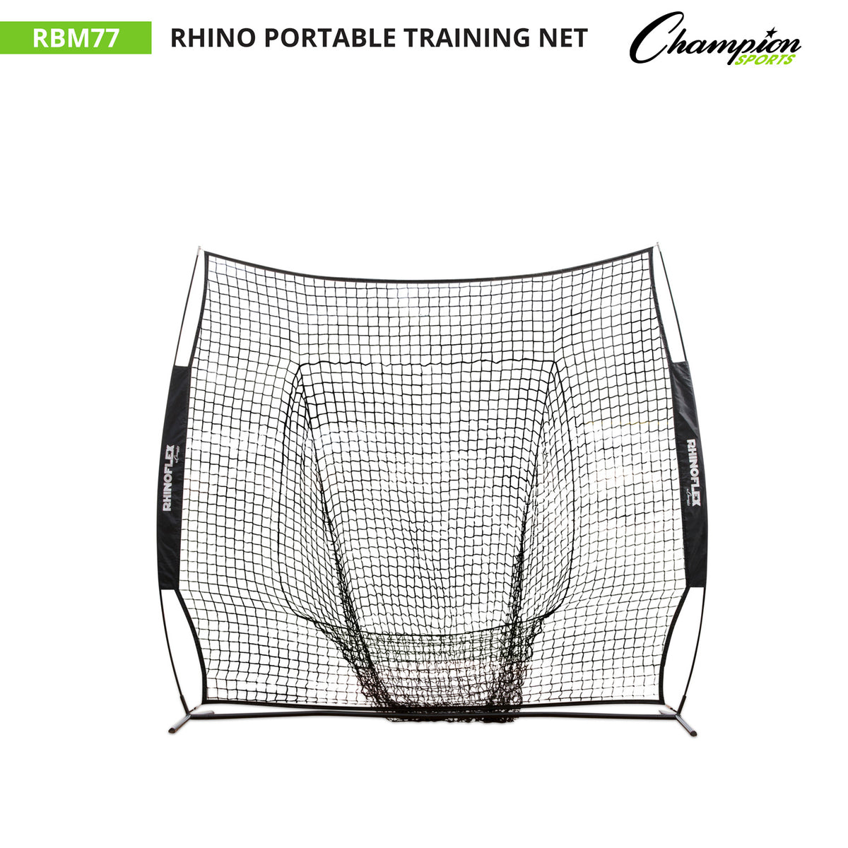 Champion Sports Rhino Flex 7' x 7' Portable Training Net