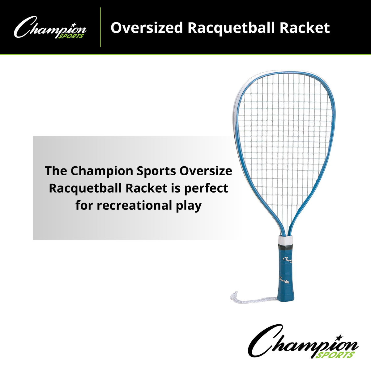 Champion Sports Oversized Racquetball Racket