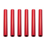 Champion Sports Aluminum Relay Batons - Set of 6 - Red