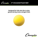 Champion Sports Uncoated Regular Density Foam Ball