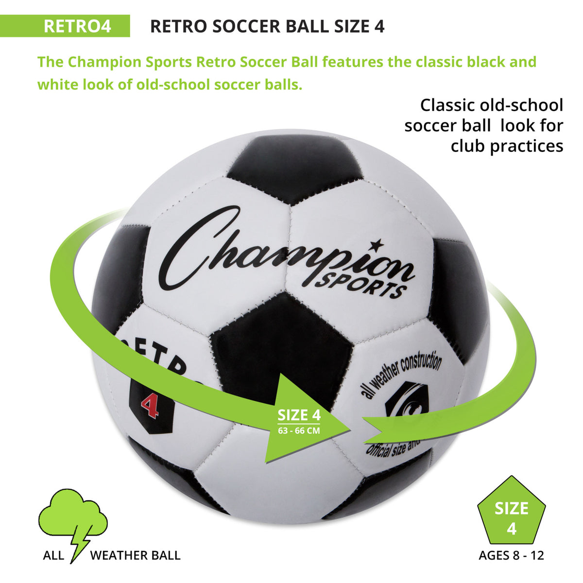 Champion Sports Retro Soccer Ball