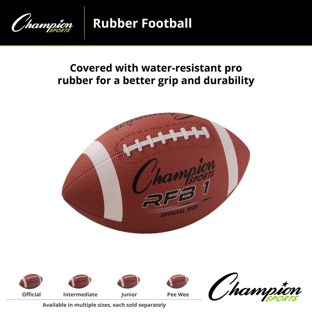 Champion Sports Rubber Football