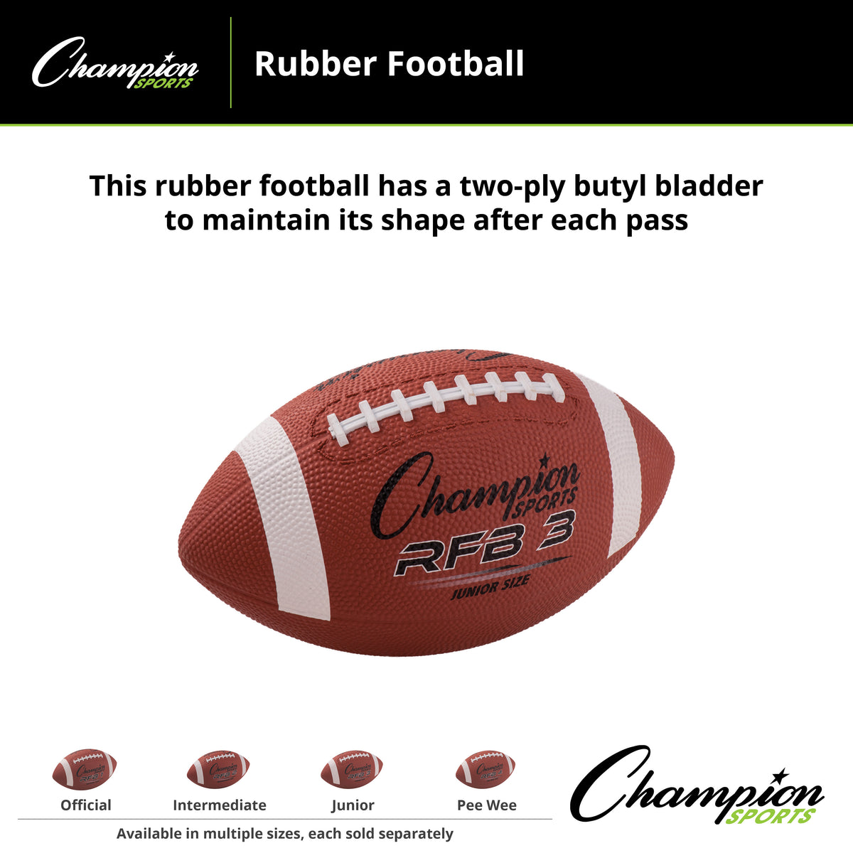 Champion Sports Rubber Football