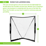 Champion Sports Rhino Flex 6' x 6' Lacrosse Goal