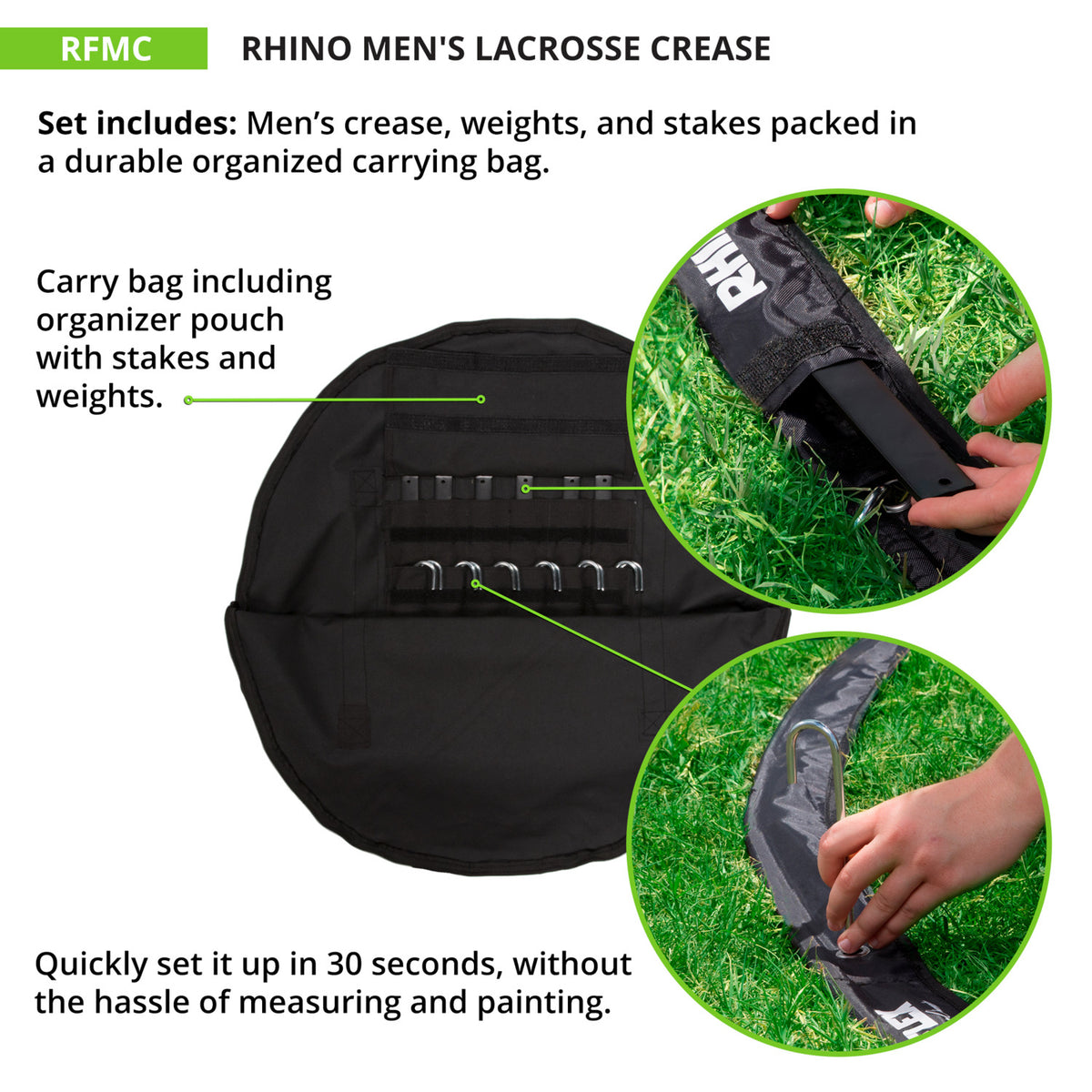 Champion Sports Rhino Men's Lacrosse Crease