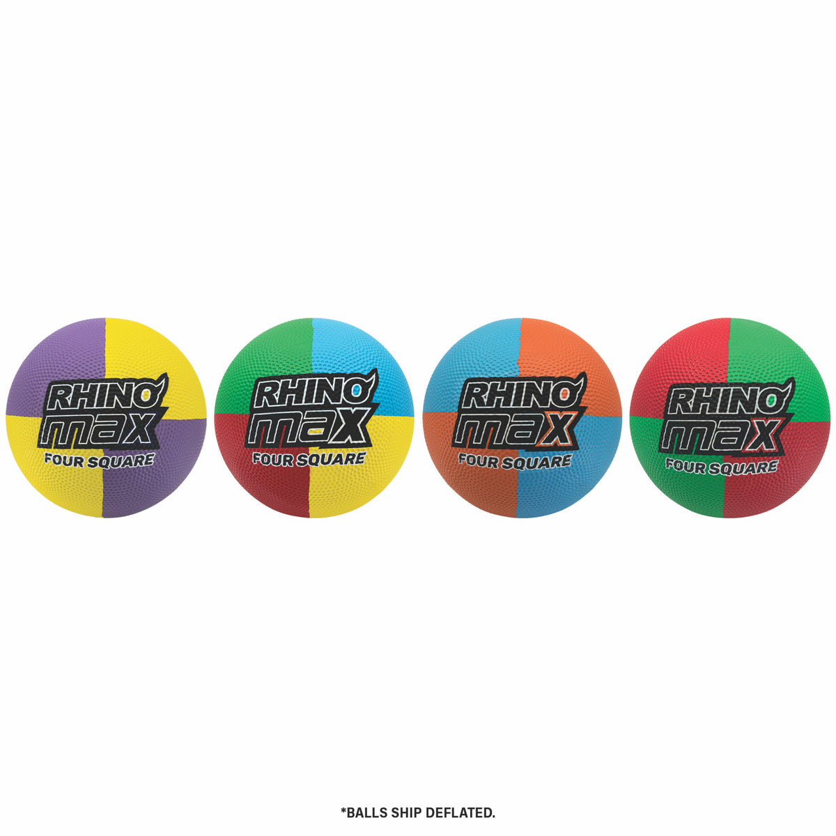 Champion Sports Rhino Max 4-Square Playground Ball Set