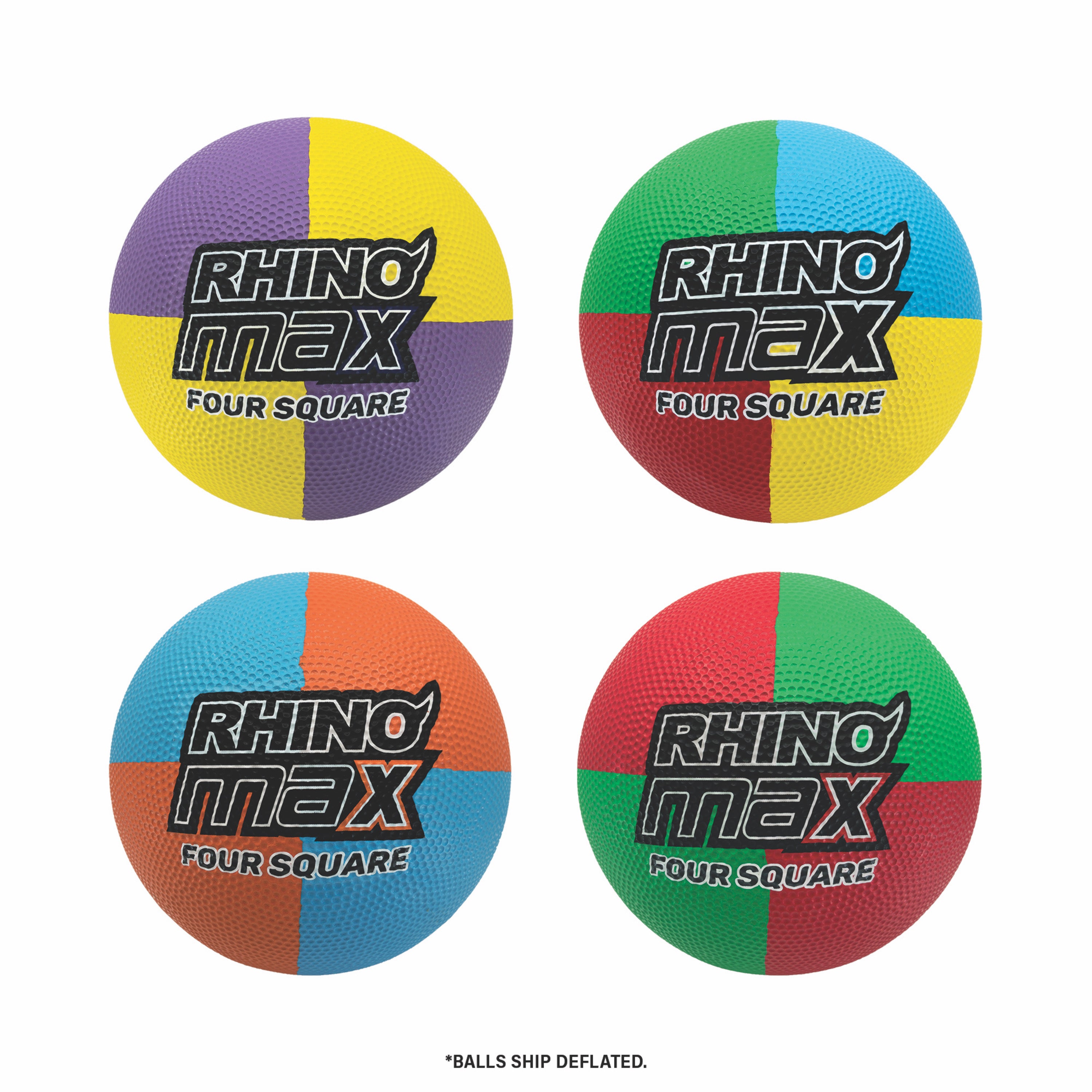 Champion Sports Rhino Max 4-Square Playground Ball Set