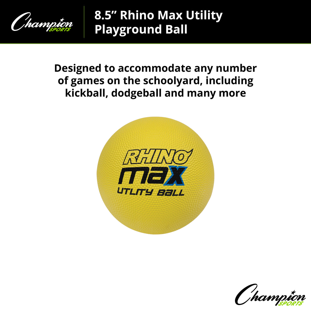 Champion Sports Rhino Max Utility Playground Ball