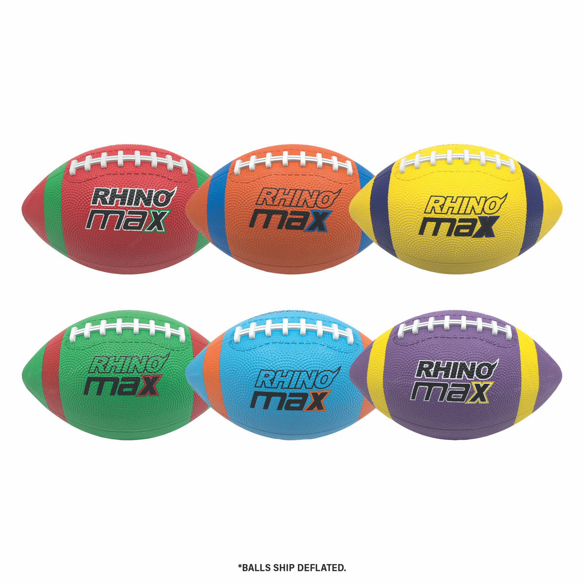 Champion Sports Rhino Max Playground Football Set - Set of 6
