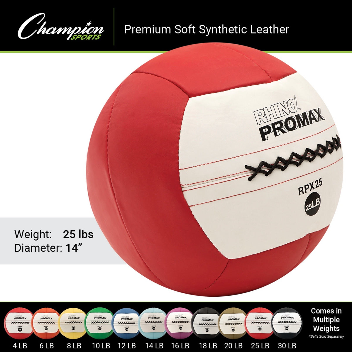 Champion Sports Rhino Fitness Promax Wall Ball