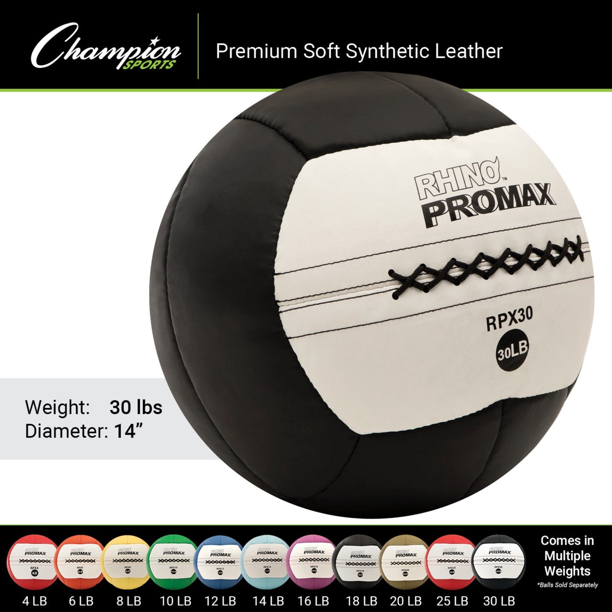 Champion Sports Rhino Fitness Promax Wall Ball