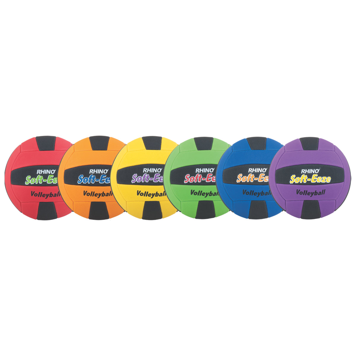 Champion Sports Rhino Soft-Eeze Ball Set of 6 - Volleyball