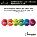 Champion Sports Rhino Skin Foam Ball, Medium Bounce