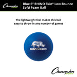 Champion Sports Rhino Skin 6" Low Bounce Softi Foam Ball