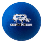 Champion Sports Rhino Skin 6" Low Bounce Softi Foam Ball - Single (Blue)