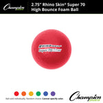 Champion Sports Rhino Skin 2.75" High Bounce Super 70 Foam Ball
