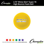 Champion Sports Rhino Skin 2.75" High Bounce Super 70 Foam Ball