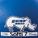 Champion Sports Rhino Skin 7" Softi Low Bounce Foam Ball, Blue