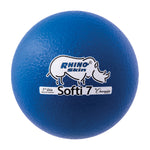 Champion Sports Rhino Skin 7" Softi Low Bounce Foam Ball, Blue