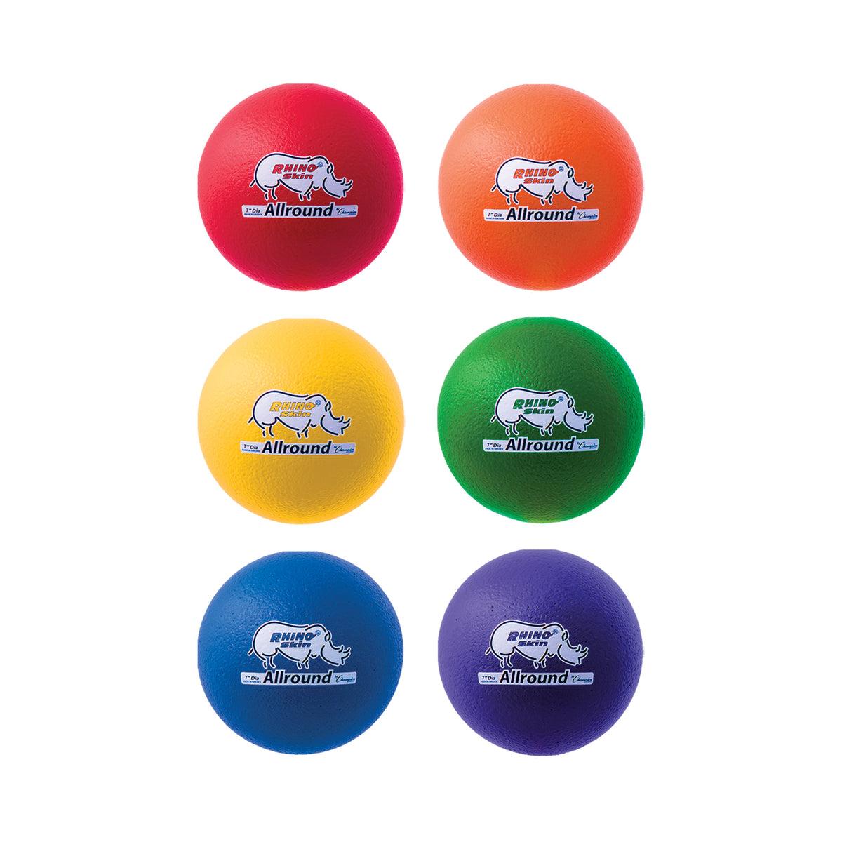 Champion Sports Rhino Skin 7" Medium Bounce Allround Foam Ball