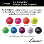 Champion Sports Rhino Skin 8.5" Medium Bounce Dodgeball