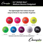 Champion Sports Rhino Skin 8.5" Medium Bounce Dodgeball