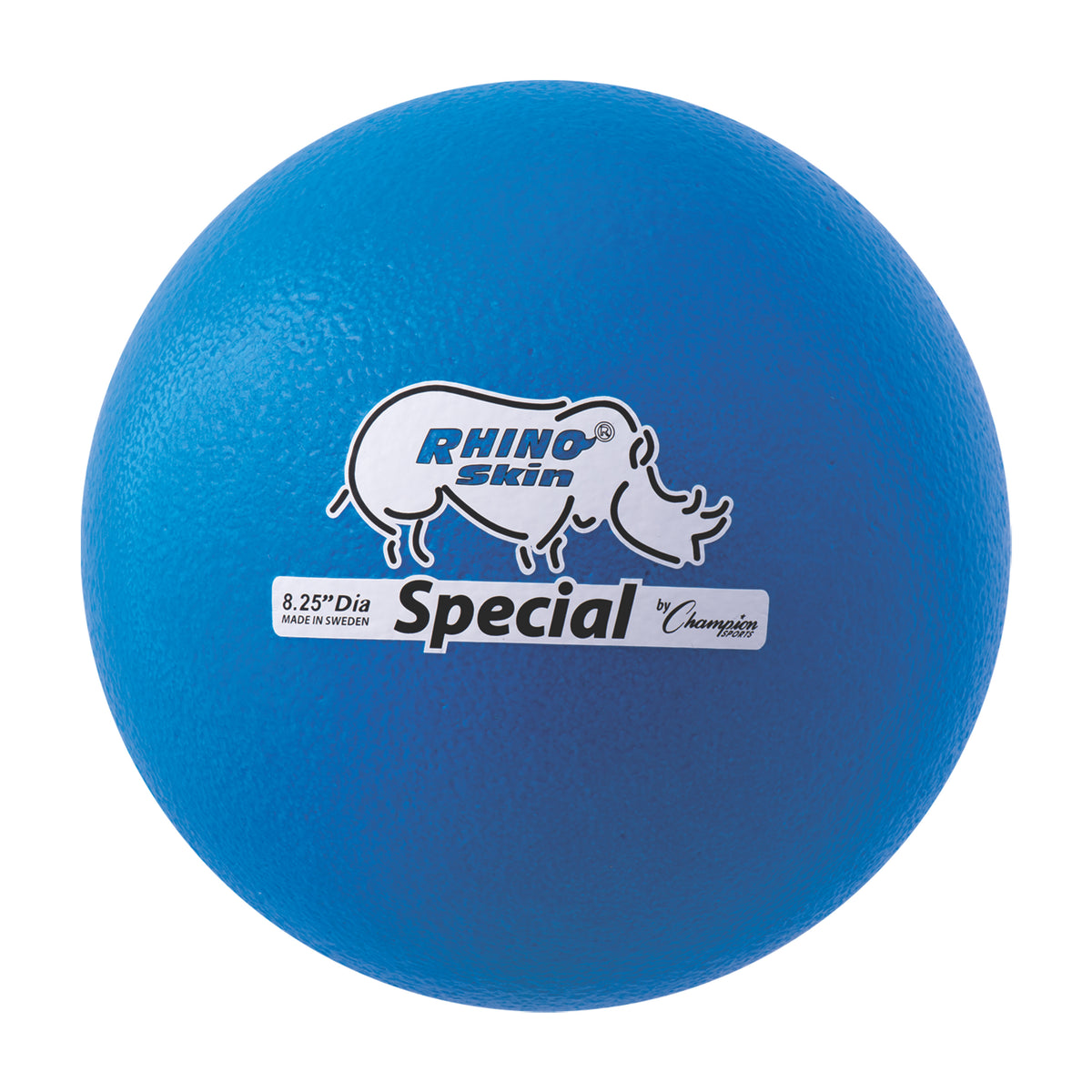 Champion Sports Rhino Skin 8.5" Medium Bounce Dodgeball - Neon Blue