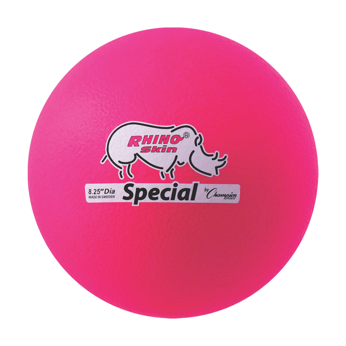 Champion Sports Rhino Skin 8.5" Medium Bounce Dodgeball - Neon Pink